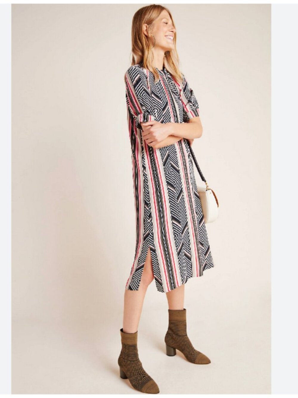 Anthropologie McKenzie Mock Neck Tunic Dress